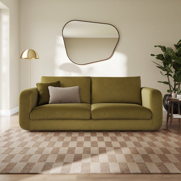 Luca Matte Soft Velvet 4 Seater Sofa - image 1