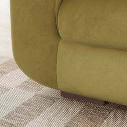 Luca Matte Soft Velvet 4 Seater Sofa - thumbnail 4