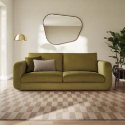 Luca Matte Soft Velvet 4 Seater Sofa - thumbnail 1
