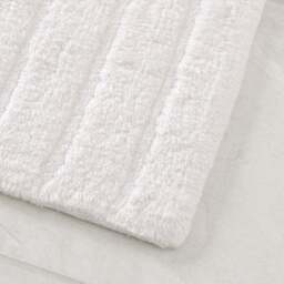 Luxury Cotton Textured Stripe Bath Mat - thumbnail 2
