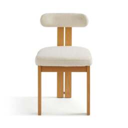 Lovato Dining Chair Stained Oak, Ivory Boucle - thumbnail 6