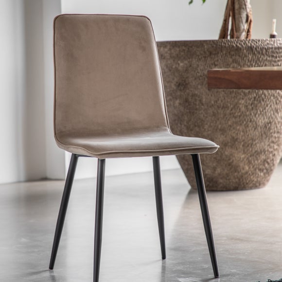 Set of 2 Wamba Velvet Dining Chairs - image 1