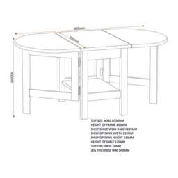 Santos Drop Leaf Coffee Table - thumbnail 6