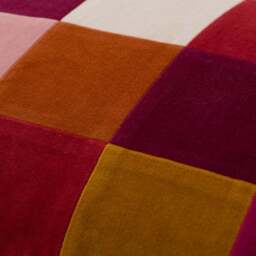 Clara Patchwork Velvet Rectangle Cushion - thumbnail 2