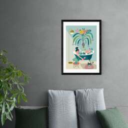 East End Prints Relaxing Bath Print - thumbnail 1