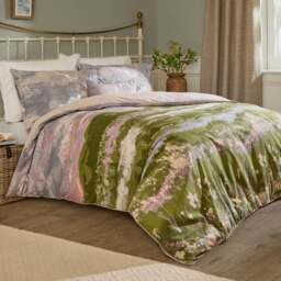 Voyage Foinaven 100% Cotton Slub Duvet Cover & Pillowcase Set - thumbnail 1