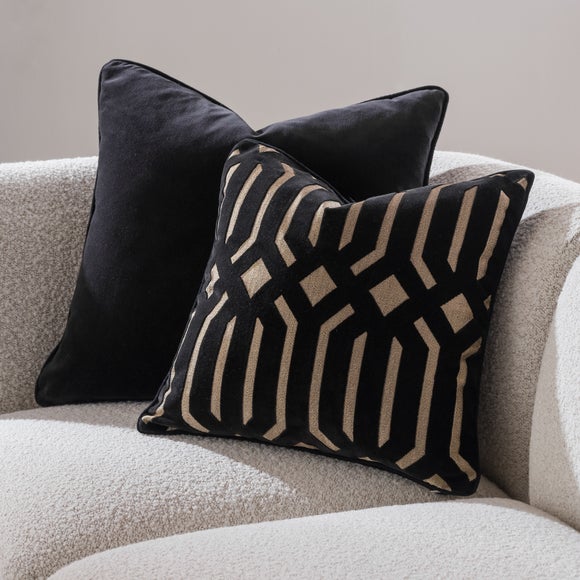 Luxe Deco Cut Velvet Cushion - image 1