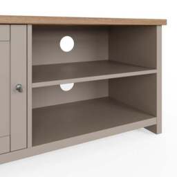 "Lancaster Compact TV Unit, Grey and Oak for TVs up to 42""" - thumbnail 3
