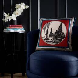 Laurence Llewelyn-Bowen Arcadia Velvet Square Cushion - thumbnail 1