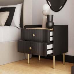 Georgi 2 Drawer Bedside Table - thumbnail 3