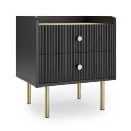 Georgi 2 Drawer Bedside Table - thumbnail 2