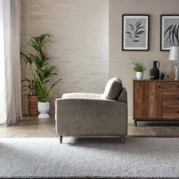Sven Chunky Chenille Snuggle Chair - thumbnail 5
