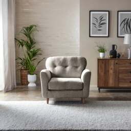 Sven Chunky Chenille Snuggle Chair - thumbnail 1