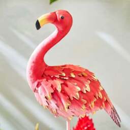 Pink Iron Flamingo Stake - thumbnail 2