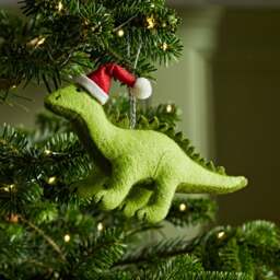 Diplodocous Dinosaur Christmas Decoration - thumbnail 1