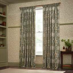 Morris & Co. Snakeshead Jacquard Pencil Pleat Curtains - thumbnail 1