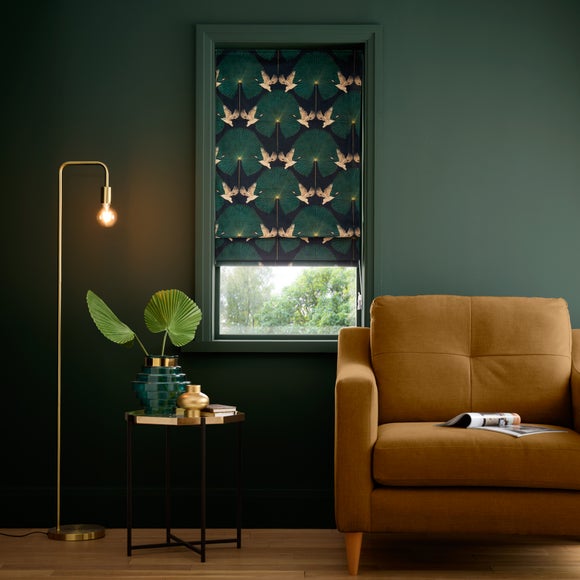 Luxe Crane Velour Blackout Roman Blinds - image 1