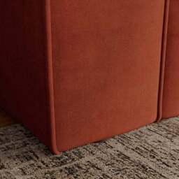 Abel Matte Velvet Snuggle Chair - thumbnail 5