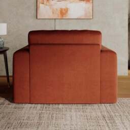 Abel Matte Velvet Snuggle Chair - thumbnail 2