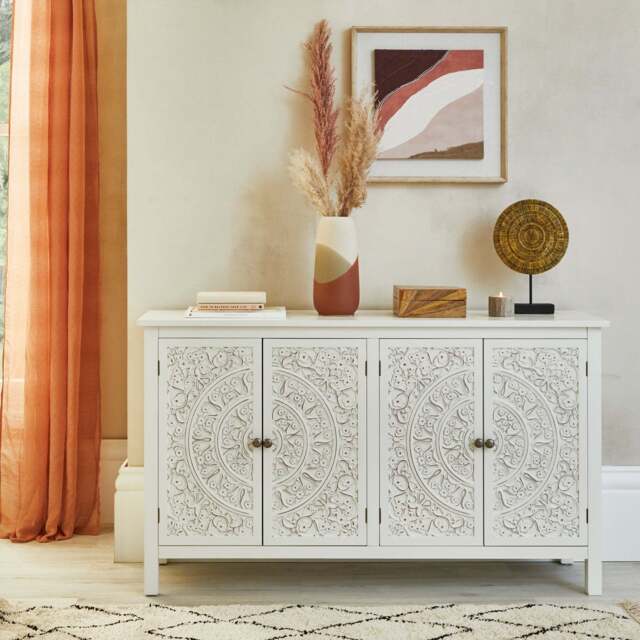 Samira Large Sideboard White