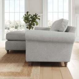 Flori Soft Chenille Corner Chaise Sofa - thumbnail 2