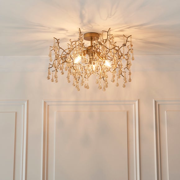 Vogue Wisteria 3 Light Flush Ceiling Light - image 1