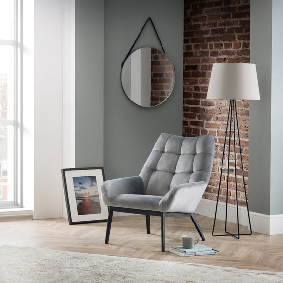 Lucerne Velvet Occasional Chair - image 1
