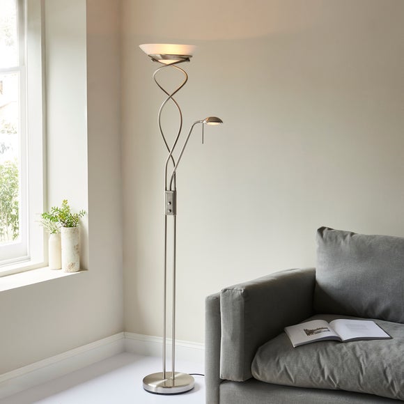 Vogue Lukas Uplighter Mother & Child Metal Floor Lamp - image 1
