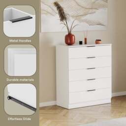 Hayes 5 Drawer Chest - thumbnail 3