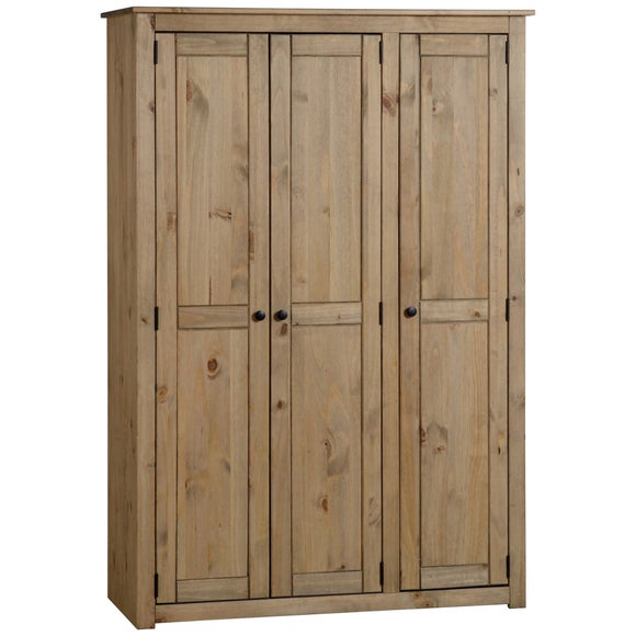 Panama Triple Wardrobe, Pine - image 1