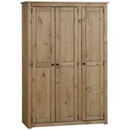 Panama Triple Wardrobe, Pine