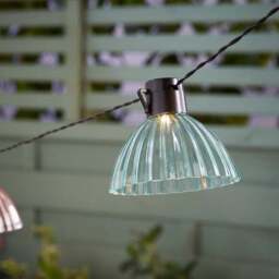 10 LED Warm White Colour Caged Solar String Lights - thumbnail 2