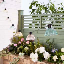 10 LED Warm White Colour Caged Solar String Lights - thumbnail 3