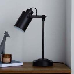 Healy Black Industrial Table Lamp - thumbnail 2