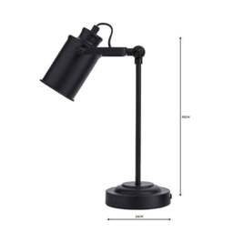 Healy Black Industrial Table Lamp - thumbnail 5