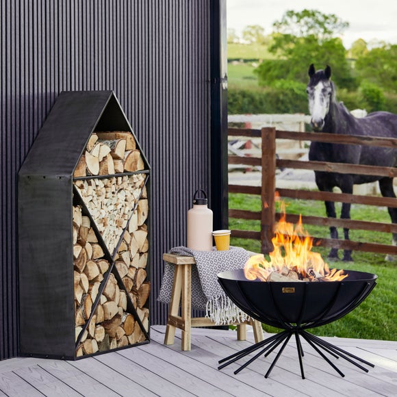 Sculptural House Log Storage - image 1