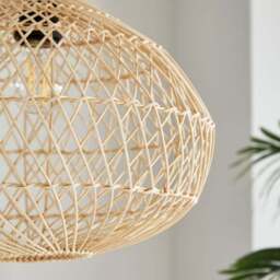 Maeve Boho Rattan Easy Fit Pendant Shade - thumbnail 3
