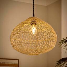 Maeve Boho Rattan Easy Fit Pendant Shade - thumbnail 2