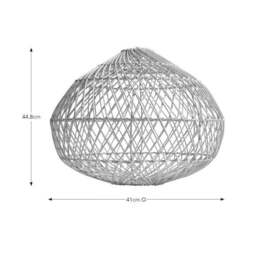Maeve Boho Rattan Easy Fit Pendant Shade - thumbnail 4