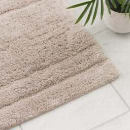 Luxury Cotton Textured Stripe Shower Mat - thumbnail 2