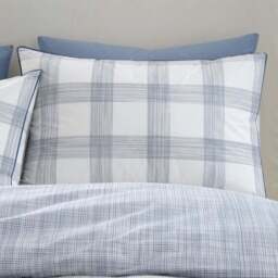 Bianca Marlow Check 100% Cotton Reversible Duvet Cover & Pillowcase Set - thumbnail 2