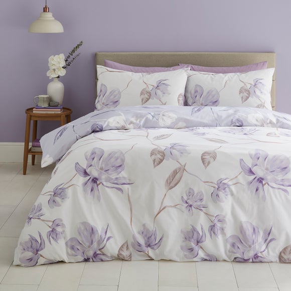 Lois Floral 144 Thread Count Reversible Duvet Cover & Pillowcase Set - image 1