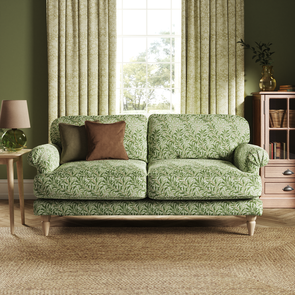 Jolene William Morris Willow Bough Print Velvet 3 Seater Sofa - image 1
