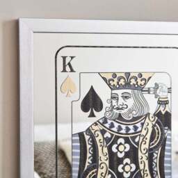 Set of 2 Mirrored Playing Card Wall Art - thumbnail 2