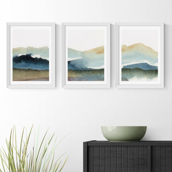 East End Prints Set of 3 Blue Ink Prints - image 1