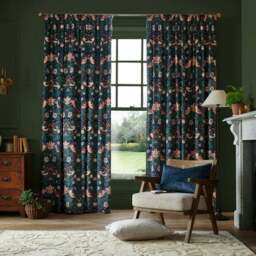 William Morris At Home Strawberry Thief Pencil Pleat Curtains - thumbnail 2