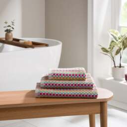 Rice Weave Cotton Towel - thumbnail 1