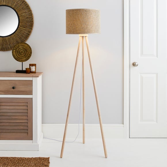 Ambra Natural Tripod Floor Lamp - image 1