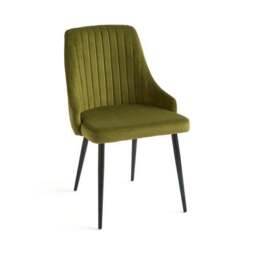 Shea Set of 2 Dining Chairs, Velvet - thumbnail 6