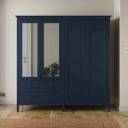 Lynton Mirrored 4 Door Wardrobe - thumbnail 1